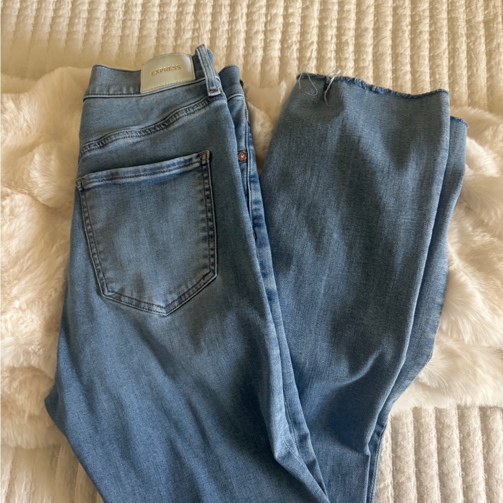 Express Women's 90s Slim Blue Jeans